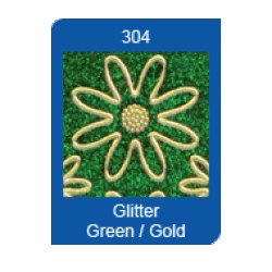 Stickers 641 Tillykke Glitter grn S8