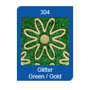 Stickers 641 Tillykke Glitter gr�n S8