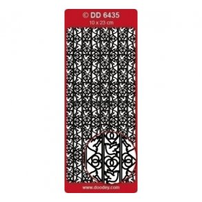 Stickers 6435 bort guld S3