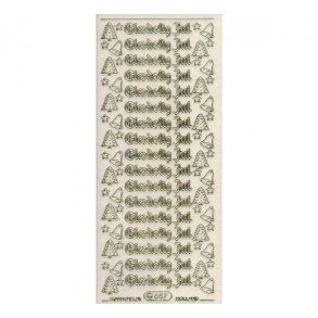 Stickers 657 glittertrans guld S7