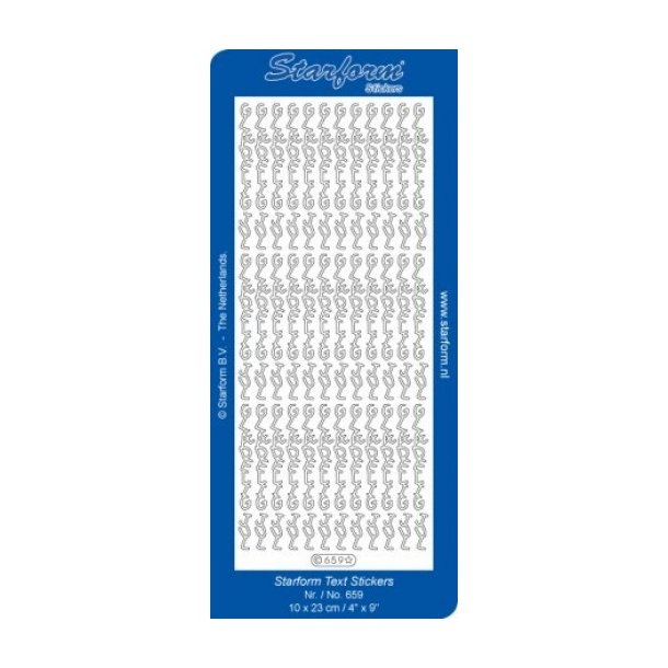 Stickers 659 jul guld S7