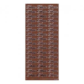 Stickers 6685 Tillykke Kobber S2