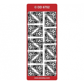 Stickers 6752 s�lv hj�rner S5