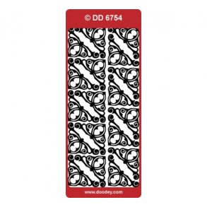 Stickers 6754 hj�rner s�lv S5