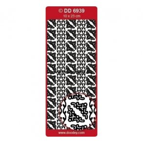 Stickers 6939 borter hj�rner guld S4