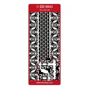 Stickers 6943 guld kant med hj�rner S4