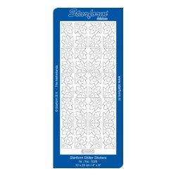 Stickers 7026 glitter guld/slv S16