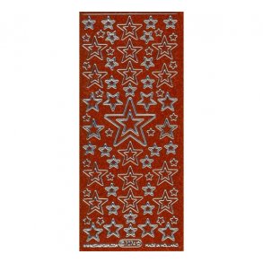 Stickers 7074 glitter orange S9