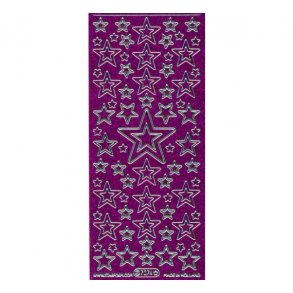 Stickers 7074 glitter purpur S9