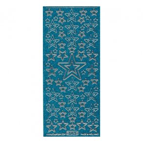 Stickers 7074 glitter turkis S9