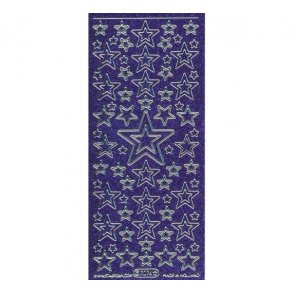 Stickers 7074 glitter violet S9