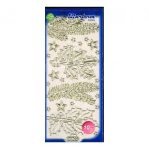 Stickers 7084 trans.glitter guld S9