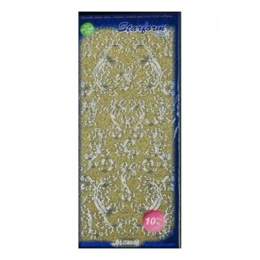 Stickers 7085 glitter guld S9