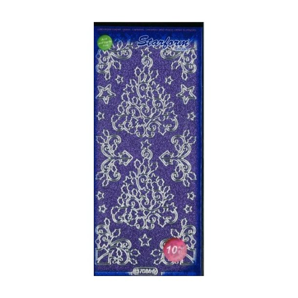 Stickers 7086 glitter violet S9