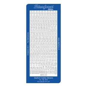 Stickers 814 alfabet guld S6