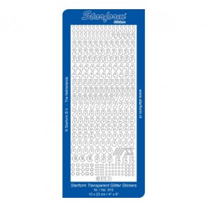 Stickers 815 tal 1cm. r�d S8