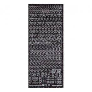 Stickers 815 tal glitter sort S8