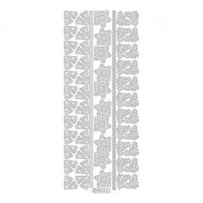 Stickers 8522 hj�rner/bort jul guld S4