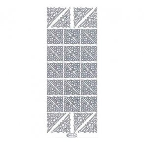 Stickers 962 s�lv stjerner hj�rner S5