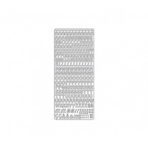 Stickers, bogstaver 2206, H.9mm, kobber S6