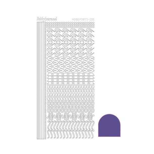 Stickers Dot Serie 18 Mirror violet S15