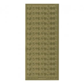 Stickers gl�delig jul 658 guld S7