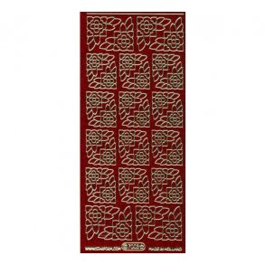 Stickers glimmer 7003 hj�rner r�d S16