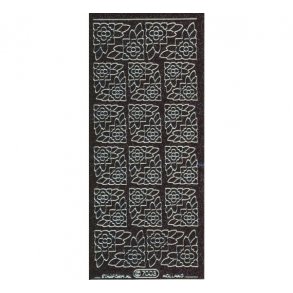 Stickers glimmer 7003 hj�rner sort S16