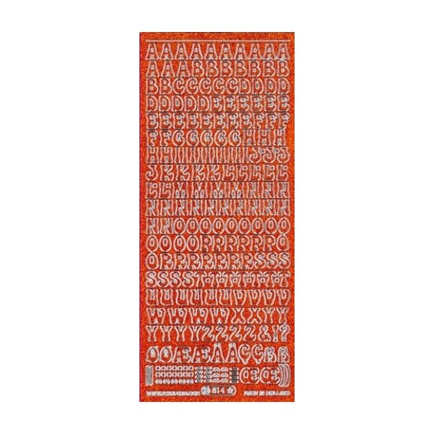 Stickers glimmer 814 orange S8