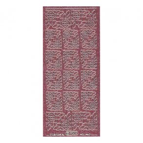 Stickers glimmer hj�rner 7003 pink S16