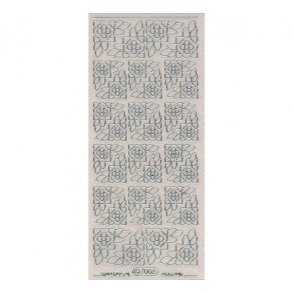 Stickers glimmer hj�rner 7003 tranp/s�lv S16