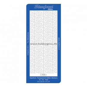 Stickers glimmer hj�rner 7058 Trans/guld S16