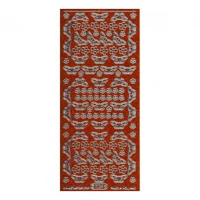 Stickers glimmer sommerfugle 7039 orange S10