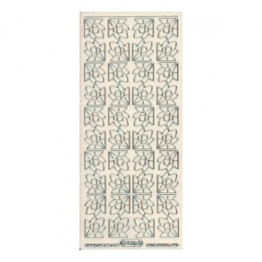 Stickers glimmer trans. s�lv 7026 S16