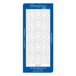 Stickers glitter hjrner 7026 Sort S16