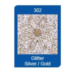Stickers glitter slv/guld 7003 S 16
