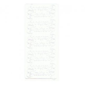 Stickers g�stebog hvid S15