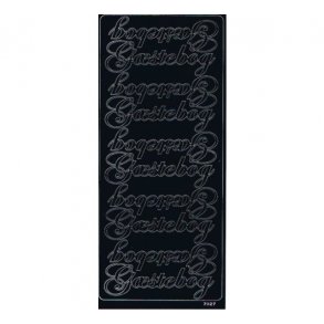Stickers g�stebog sort S15