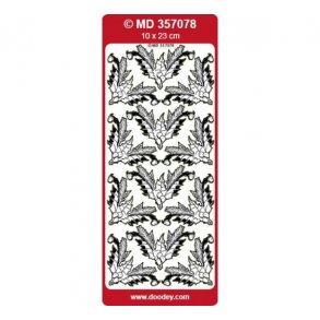 Stickers hj�rner trans/s�lv S14