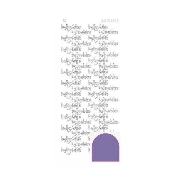 Stickers Indbydelse 3386 Purple S14