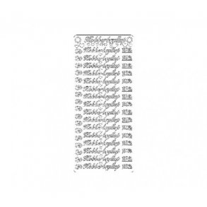 Stickers Kobberbryllup 6641, 121/2 �r S15