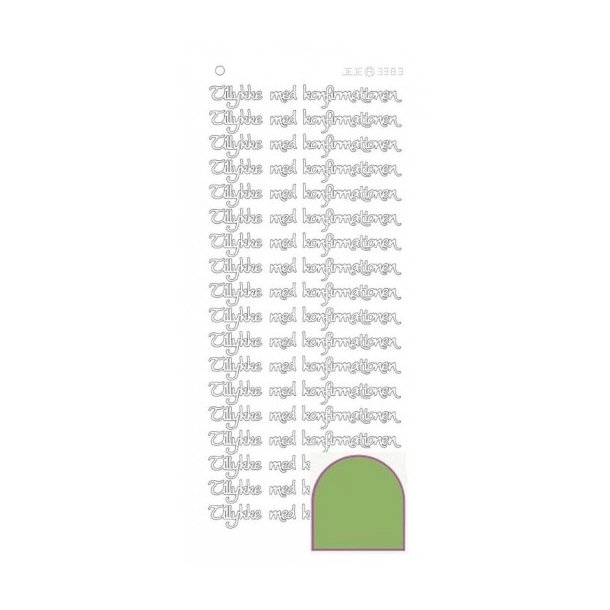 Stickers konfirmation grn S15