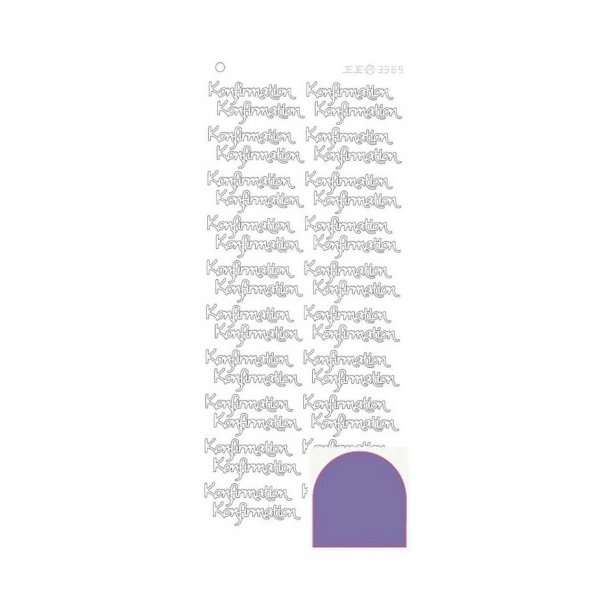 Stickers Konfirmation Purple S15