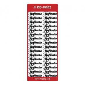 Stickers konfirmation s�lv S15