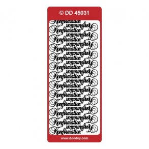 Stickers konfirmation s�lv S15