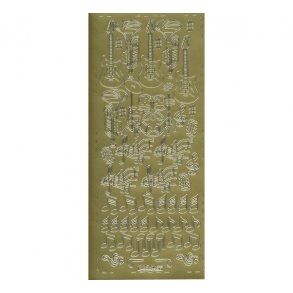 Stickers musikinstrumenter 487 G. S1