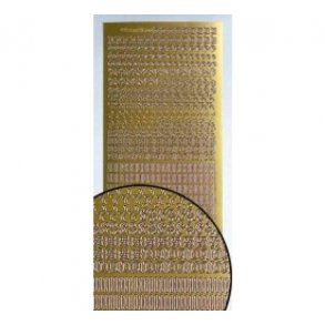 Stickers scrap guld S1