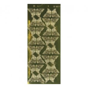 Stickers sommerfugle guld S1