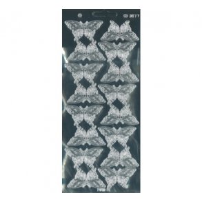 Stickers sommerfugle s�lv S1