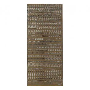 Stickers tal & bogstaver guld 1847 S6